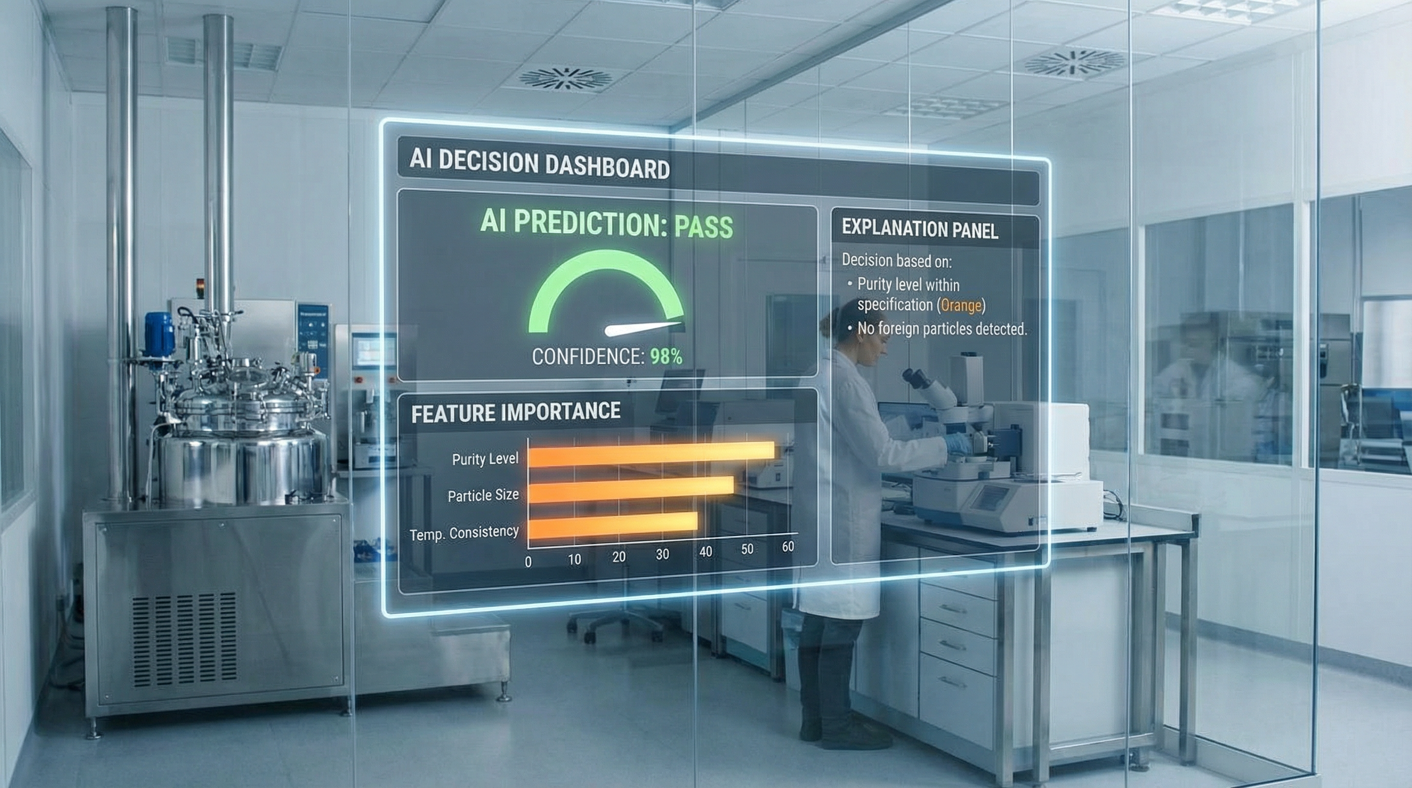 Visualisierung der Feature-Importance, die zeigt welche Sensorsignale eine KI-Vorhersage antreiben