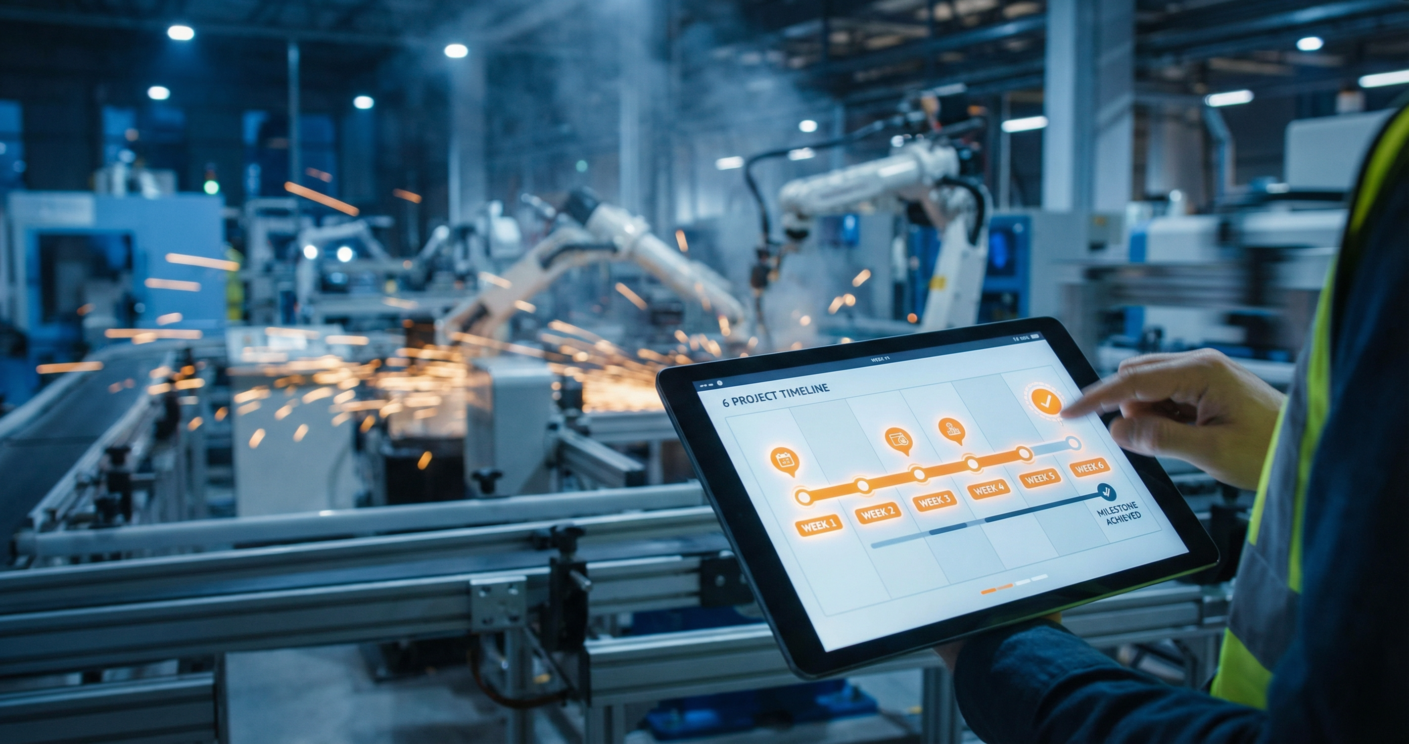 Vom Pilotprojekt zur Produktion in 6 Wochen: Ein realistischer Zeitplan für KI in der Fertigung