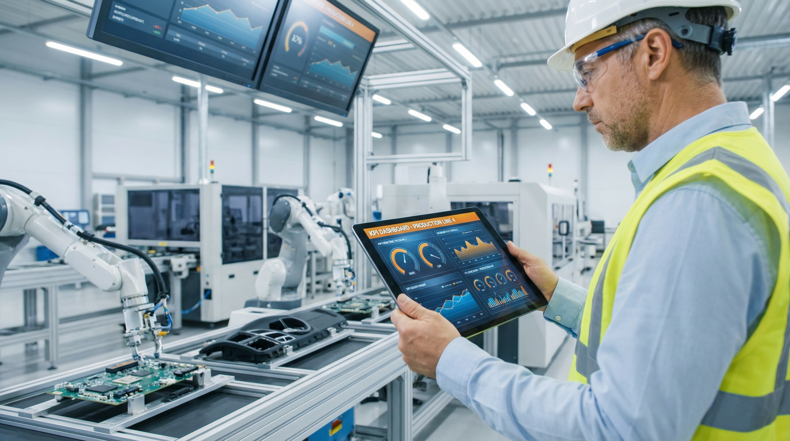 Fertigungsteam evaluiert Produktionsdaten und priorisiert KI-Anwendungsfälle